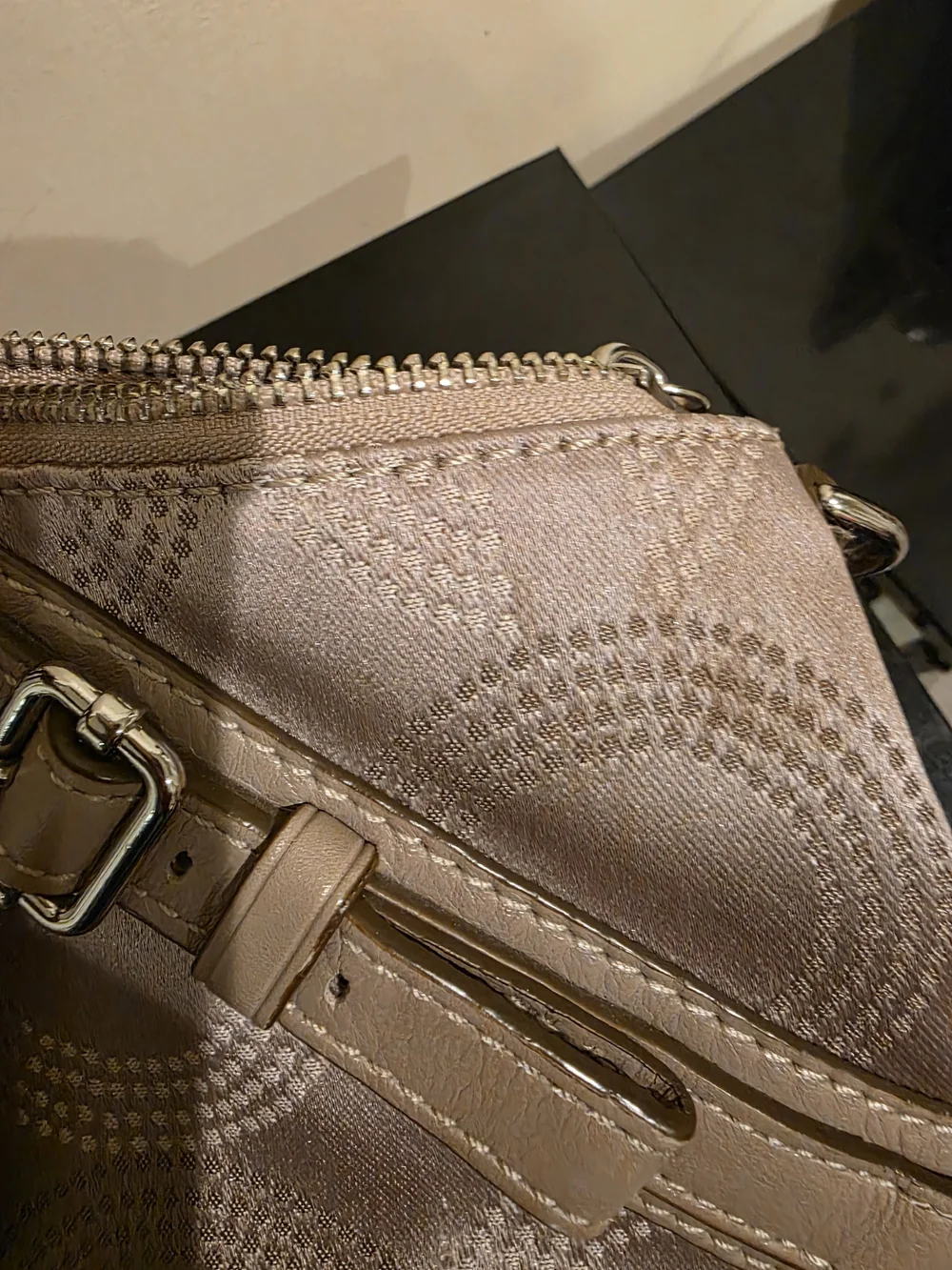 Coach Beige Signature Satchel